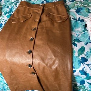 Faux Leather skirt